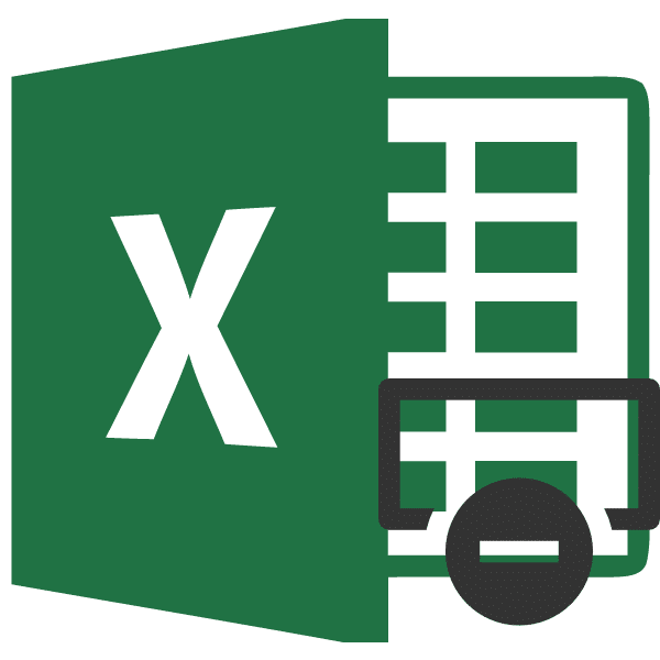 Удаление строки в Microsoft Excel