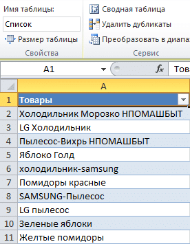 Частичное совпадение текста в excel