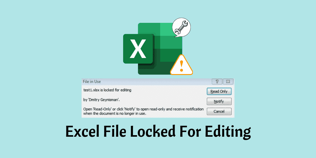 Файл Excel заблокирован для редактирования