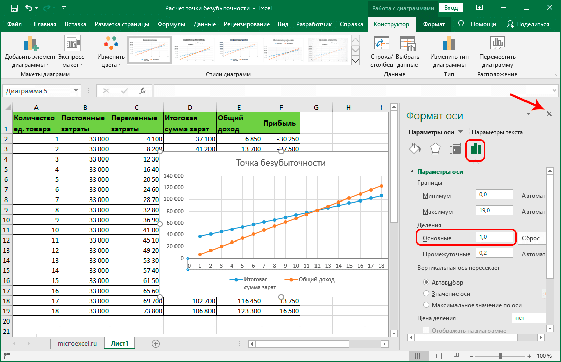 Бизнес план в excel