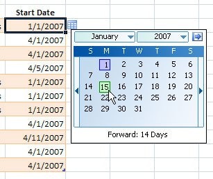 как создать выпадающий календарь в ячейке Excel