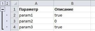 как сделать линии сгиба в Excel