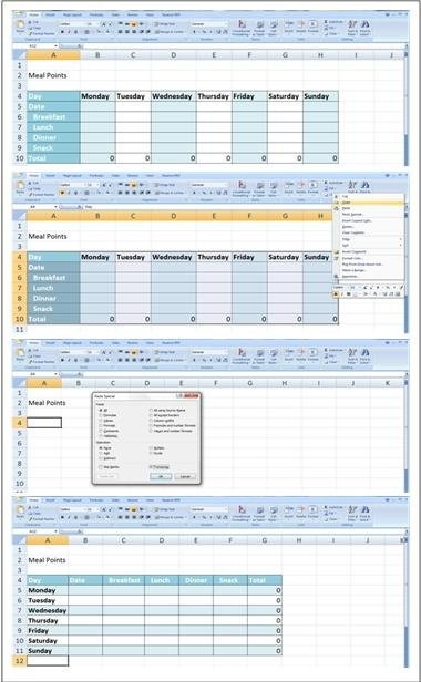 Специальная вставка в Excel