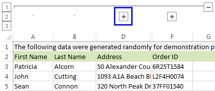 как сделать линии сгиба в Excel