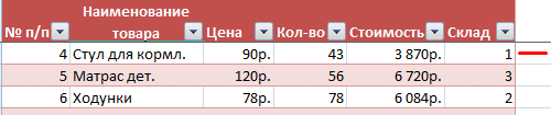 Как заморозить строку в Excel 2003 при прокрутке