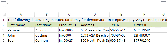 как сделать линии сгиба в Excel