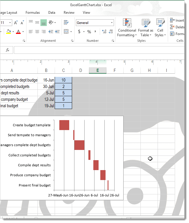 Фоновое изображение в Excel