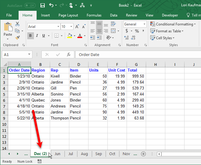 скопировать лист Excel