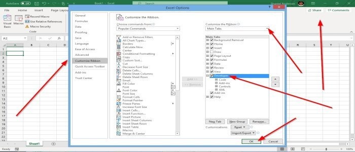 Элементы управления формы в excel