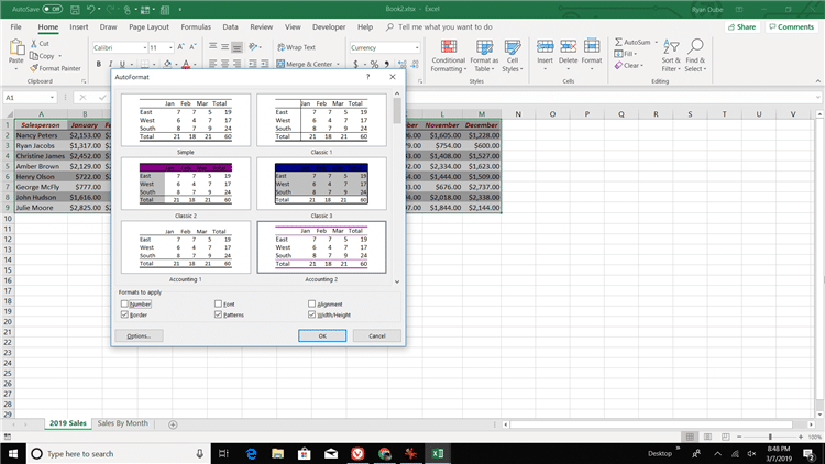 Автоматическое форматирование в Excel