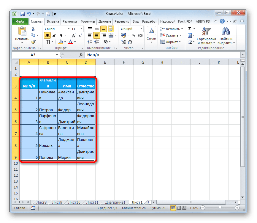 Автоматическая подгонка применяется в Microsoft Excel