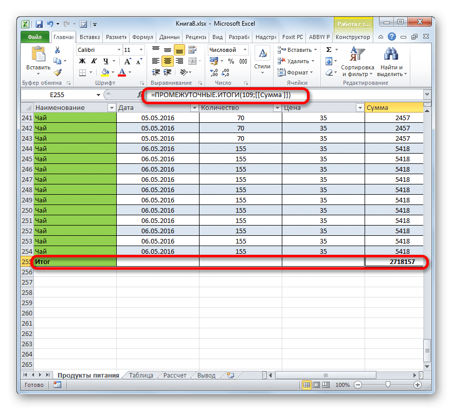 Умный excel. Умная таблица в excel. Итого в таблице эксель. Строка итогов в excel. Ехел умная таблица.