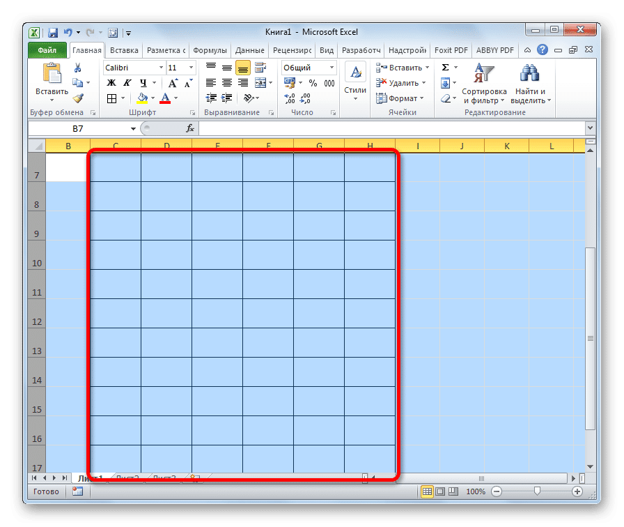 Размер строк изменен в Microsoft Excel